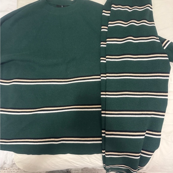 Green Striped women’s pajama/ lounge set - Picture 3 of 3